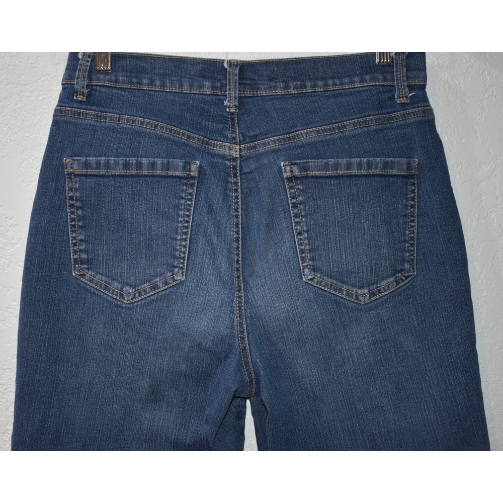 Gloria Vanderbilt Amanda 10 Short Jeans Blue Comfy Stretch Denim 5-Pocket 10S